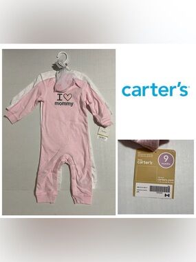 🆕CARTER’S - 9M - NWT - INFANT GIRLS COVERALL AND SOCKS SET